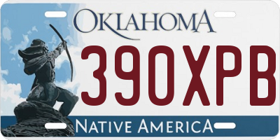 OK license plate 390XPB