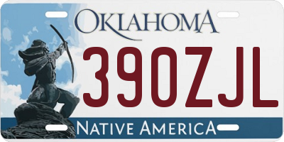 OK license plate 390ZJL