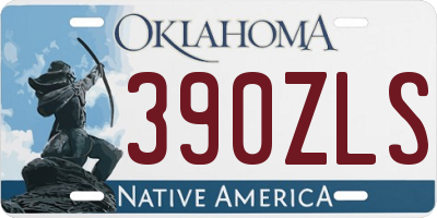 OK license plate 390ZLS