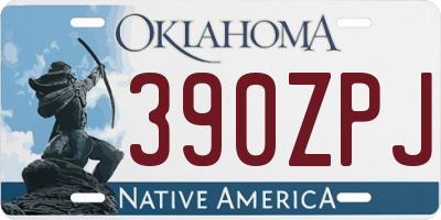 OK license plate 390ZPJ