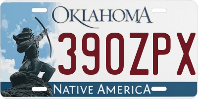 OK license plate 390ZPX