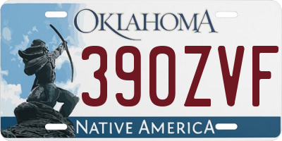 OK license plate 390ZVF