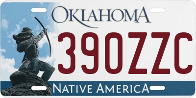 OK license plate 390ZZC