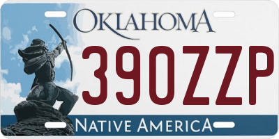 OK license plate 390ZZP