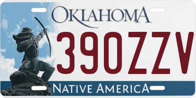 OK license plate 390ZZV