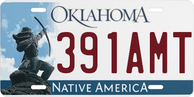 OK license plate 391AMT