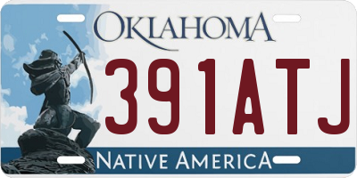 OK license plate 391ATJ
