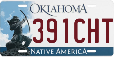 OK license plate 391CHT