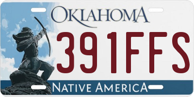 OK license plate 391FFS