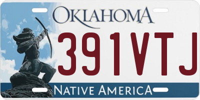 OK license plate 391VTJ
