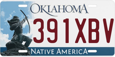 OK license plate 391XBV