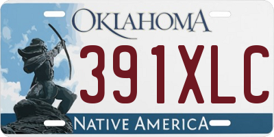 OK license plate 391XLC