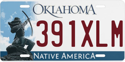OK license plate 391XLM