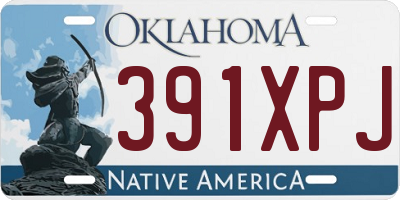 OK license plate 391XPJ