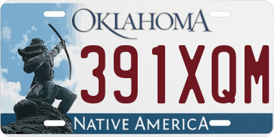 OK license plate 391XQM