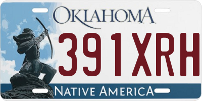 OK license plate 391XRH