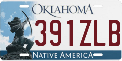 OK license plate 391ZLB