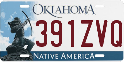 OK license plate 391ZVQ
