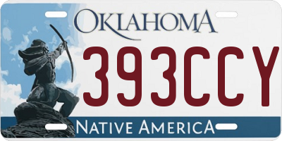 OK license plate 393CCY