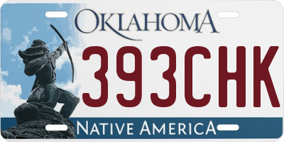 OK license plate 393CHK