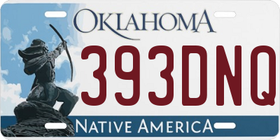 OK license plate 393DNQ