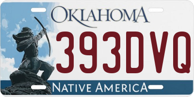 OK license plate 393DVQ