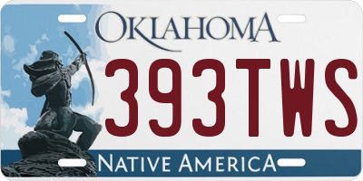 OK license plate 393TWS