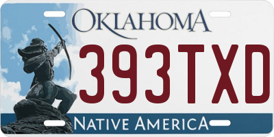 OK license plate 393TXD