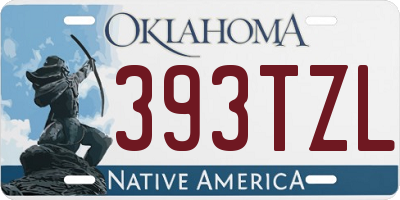 OK license plate 393TZL
