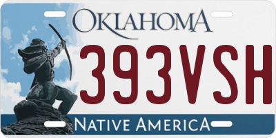 OK license plate 393VSH