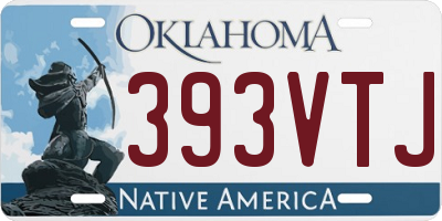 OK license plate 393VTJ