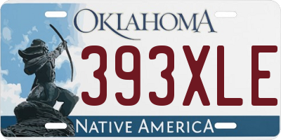 OK license plate 393XLE