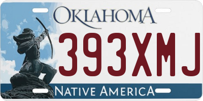OK license plate 393XMJ