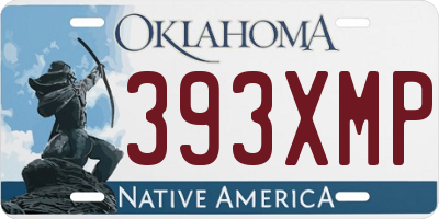 OK license plate 393XMP