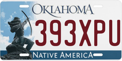 OK license plate 393XPU