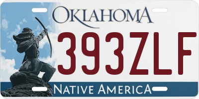 OK license plate 393ZLF