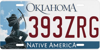 OK license plate 393ZRG