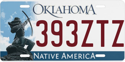 OK license plate 393ZTZ