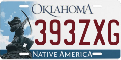 OK license plate 393ZXG