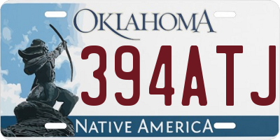 OK license plate 394ATJ