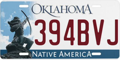 OK license plate 394BVJ