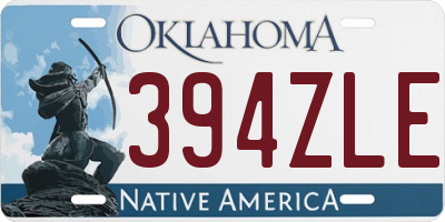 OK license plate 394ZLE