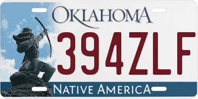 OK license plate 394ZLF