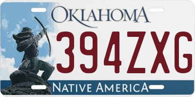 OK license plate 394ZXG