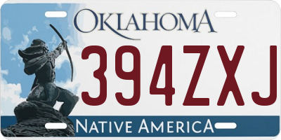 OK license plate 394ZXJ