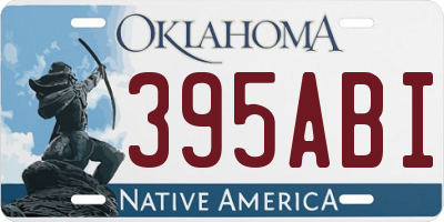 OK license plate 395ABI