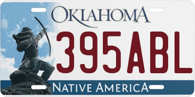 OK license plate 395ABL