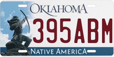 OK license plate 395ABM