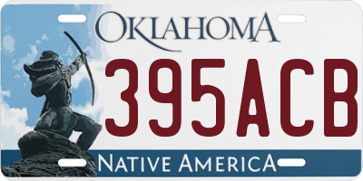 OK license plate 395ACB