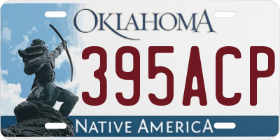 OK license plate 395ACP